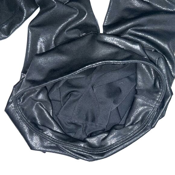 Z by Zella High Waisted Daily 7/8 Metallic Laminated Leggings Size Small - Picture 9 of 13